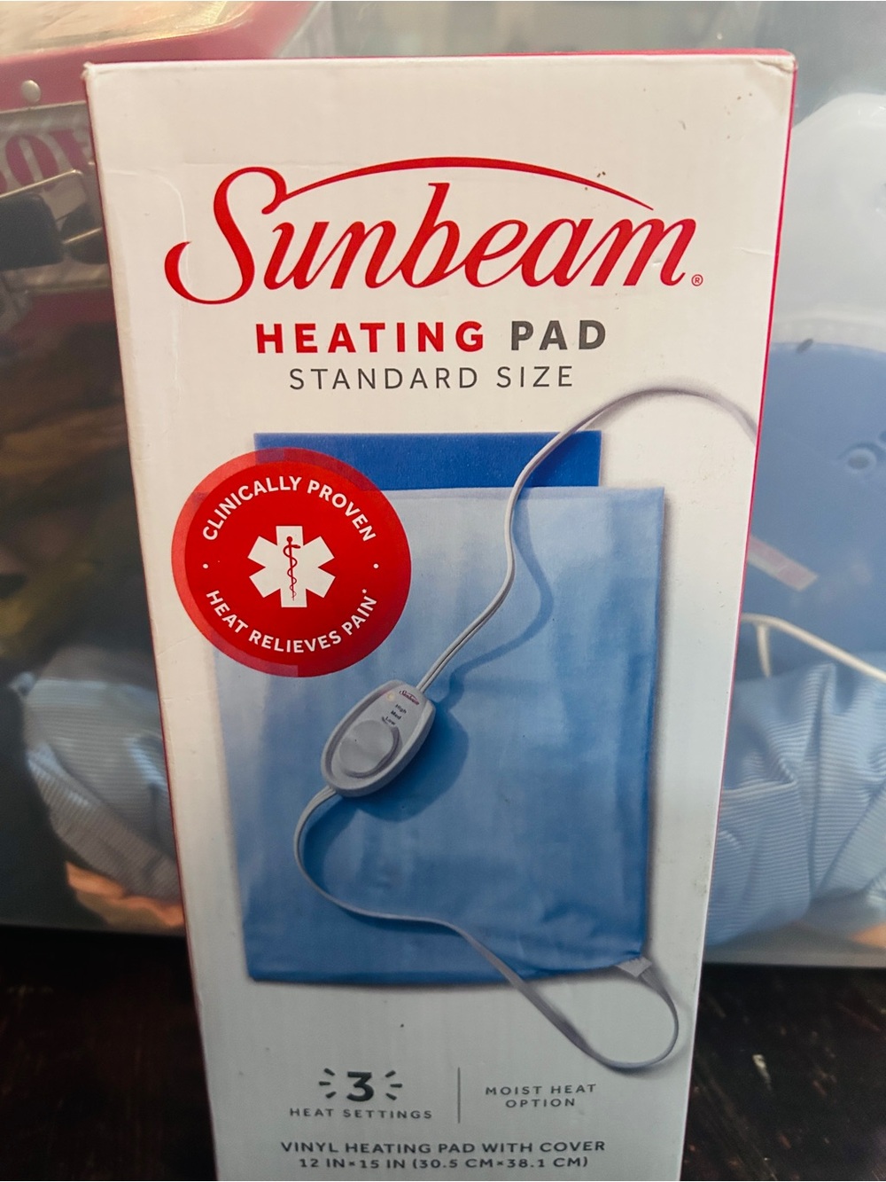 Heating Pad Standard Sunbeam Therapy Clinically Proven